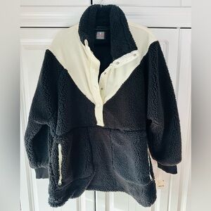 Free People movement NWT Colorblock Fleece Pullover